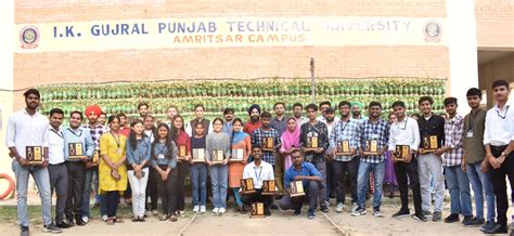 Ikgptu Amritsar Campus Recognizes Student Achievements In Technical And