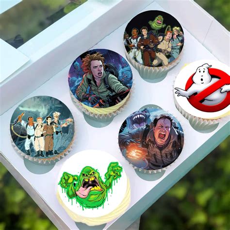 Pre-Cut Ghostbusters 2A Edible Stand up Wafer Paper Cupcake Toppers ...