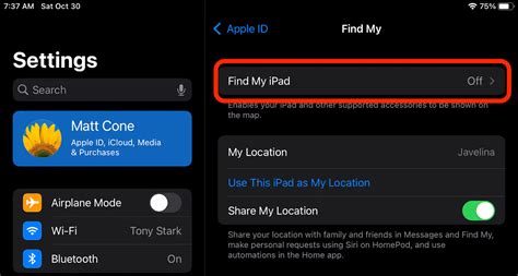 how to find ipad