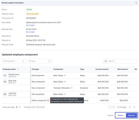 Bagaimana Cara Mengatur Dan Melakukan Update Payroll Component Approval