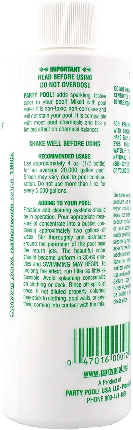 Party Pool Color Additive Green 3 Pack Epoolsupply