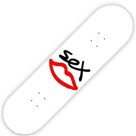 Sex Skateboards Logo White Skateboard Deck 80 Skateboards From Native Skate Store Uk