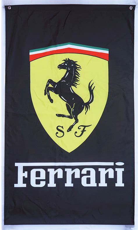 Ferrari checkered Flag for car racing-3x5 FT-100% polyester Banner ...