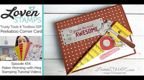 Ep Use Both Sides Of Dsp Peekaboo Corner Card Stampin Up S