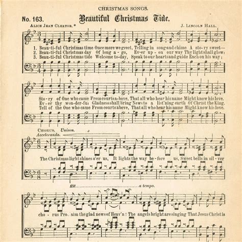 Vintage Sheet Music Christmas Trees