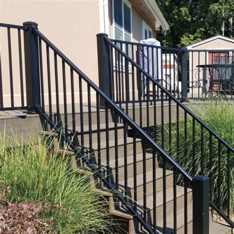 Westbury Tuscany Aluminum Stair Rail Black 8x36 Schillings