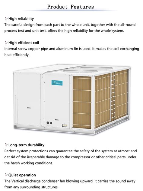 Rooftop Packaged Units 16 18 Seer Inverter High Efficiency Rooftop 3