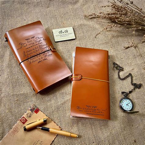 Leather Midori Traveller S Notebook Standard Size In 5 Etsy