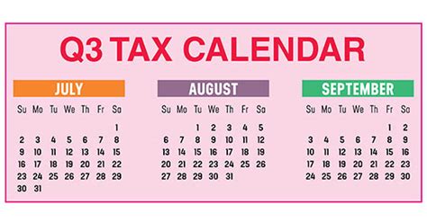 2023 Q3 Tax Calendar Key Deadlines For Businesses And Other Employers