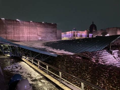 Colapsa Estructura Sobre Templo Mayor Por Granizo Descartan Da O Grave