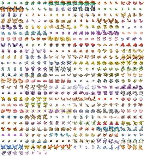 Pokemon Sprites 1 151 Revised By Dragonite14 On Deviantart