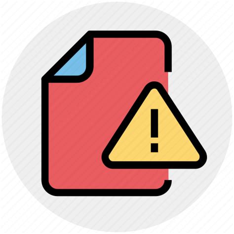 Alert Document Document Warning File Warning Icon