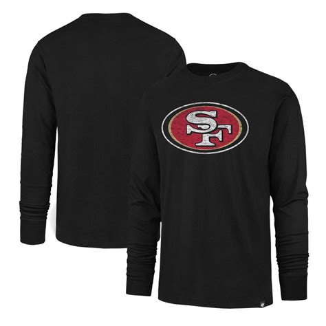 Men's '47 Black San Francisco 49ers Premier Franklin Long Sleeve T ...