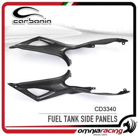 Carbonin Cd3340 Fuel Tank Side Panels In Carbon Fiber For Ducati