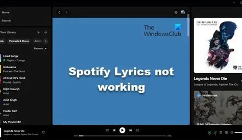 Reparar Las Letras De Spotify Que No Funcionan En Una PC Con Windows