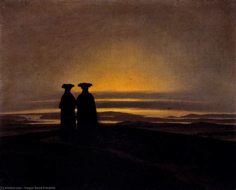 Gravura De Qualidade De Museu Do Sol Por Caspar David Friedrich