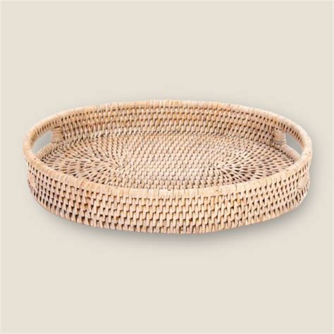 Round Bamboo Tray Thai Garden Design