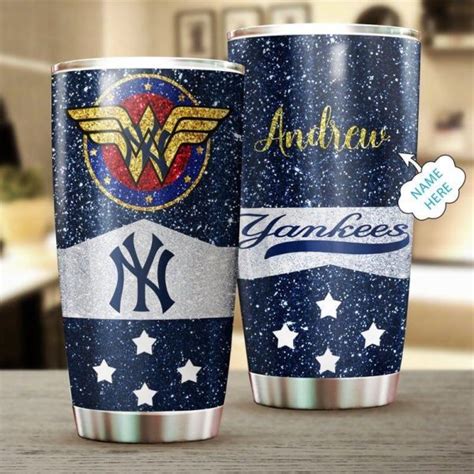 Custom Your Name New York Yankees Tumbler Cup Av Mlbtrends