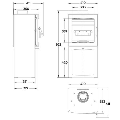 Mi Fires Tinderbox Medium Logstore Wood Burning Stove Stoves Man Ltd