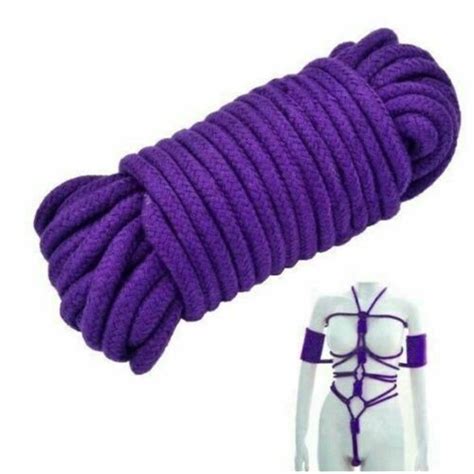 Bizarre Leather Shibari Bondage Rope 2 Pack Black Purple Sex Toys At Adult Empire