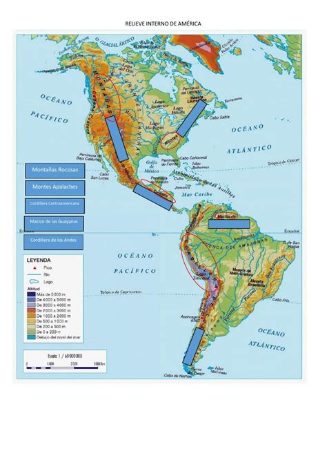 Actividad De Relieve De América En 2022 Actividades Cuadernos