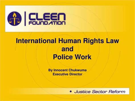 Ppt International Human Rights Law And Police Work Powerpoint