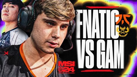 Fnatic On The Msi Stage Versus Levi Gam Msi Caedrel Youtube