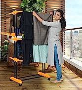 Parasnath Wall Foldable Stainless Steel Clothes Drying Stand Pipes