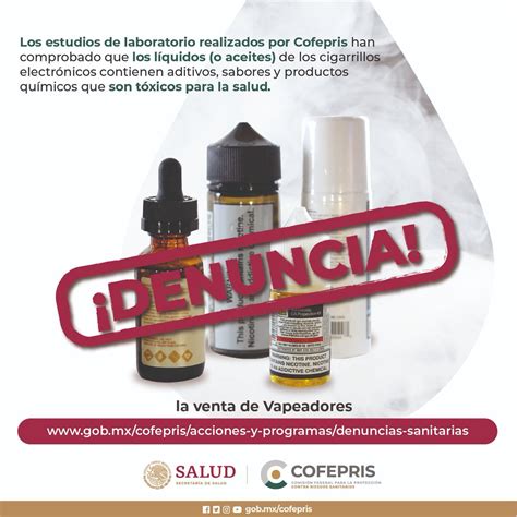 Cofepris On Twitter Recuerda Utilizar Los Vapeadores Como