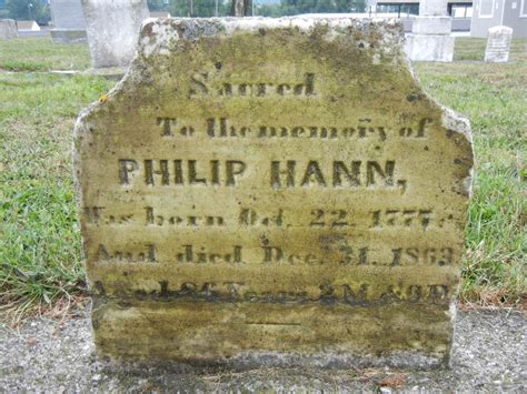 Philip Hann Sr 1777 1863 Find A Grave Memorial