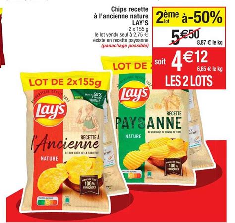 Promo Lay s Chips à L ancienne chez Lidl