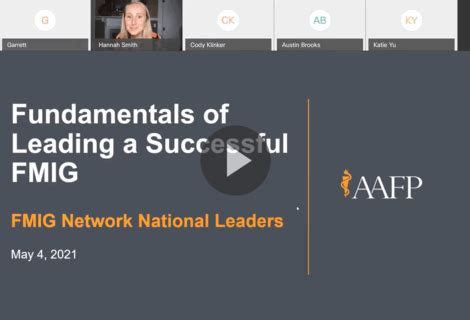 FMIG Leadership Webinars AAFP