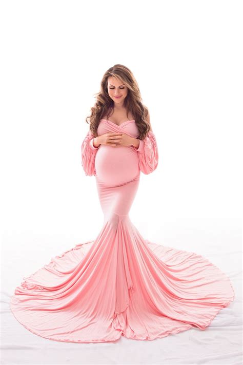 Maternity Gown For Photo Shoots Mermaid Style Maternity Dress Erica