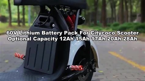 V Ah Removable Citycoco Lithium Ion Electric Scooter Motorcycle