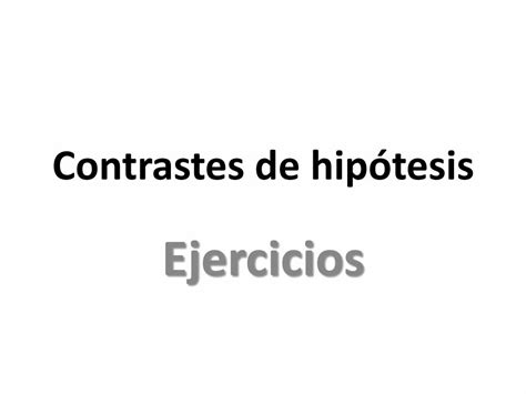 Pdf Ejercicios Contrastes Dokumentips