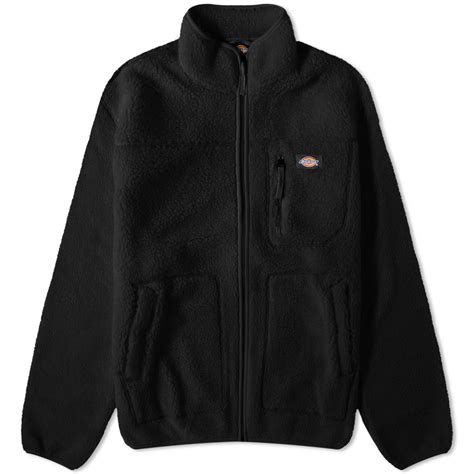 Dickies Mount Hope Sherpa Fleece Jacket Black End Us