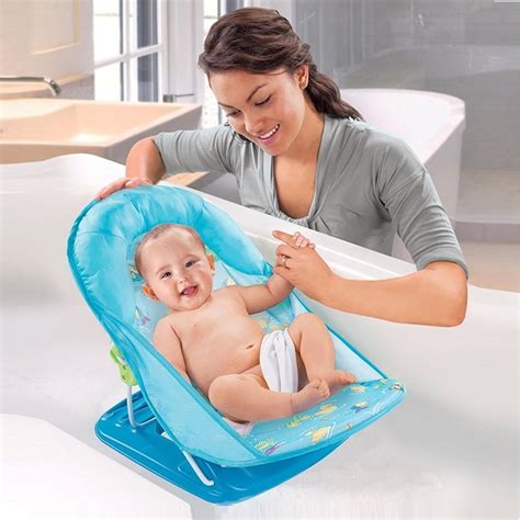 Лежак с подголовником для купания Summer Infant Deluxe Baby Bather ...