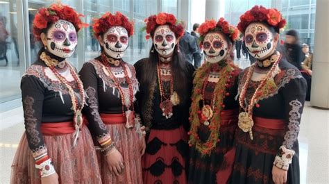 Premium AI Image | Day of the dead costumes