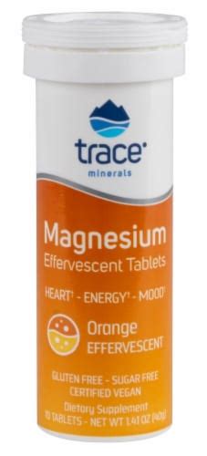 Trace Minerals Research Orange Flavored Magnesium Effervescent Tablets