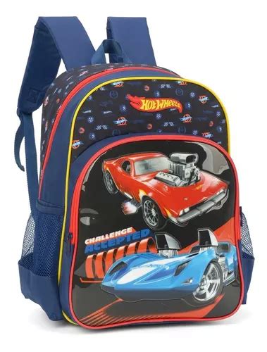 Mochila De Costas Escolar Infantil Original Hot Wheels MercadoLibre