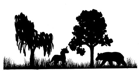 Forest silhouette clipart - Clipground