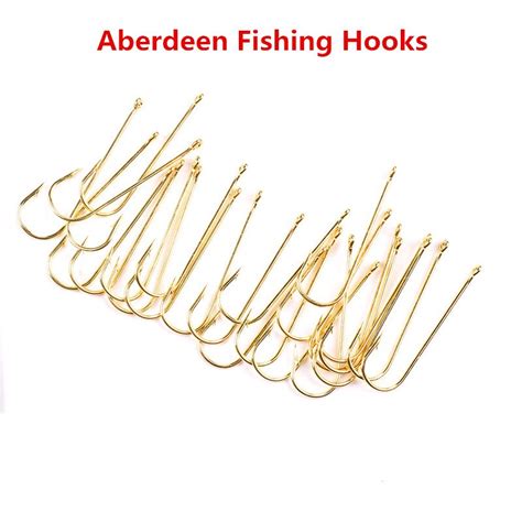 100pcs Long Shank Aberdeen Fishing Hooks Fresh Water Living Baits Hook