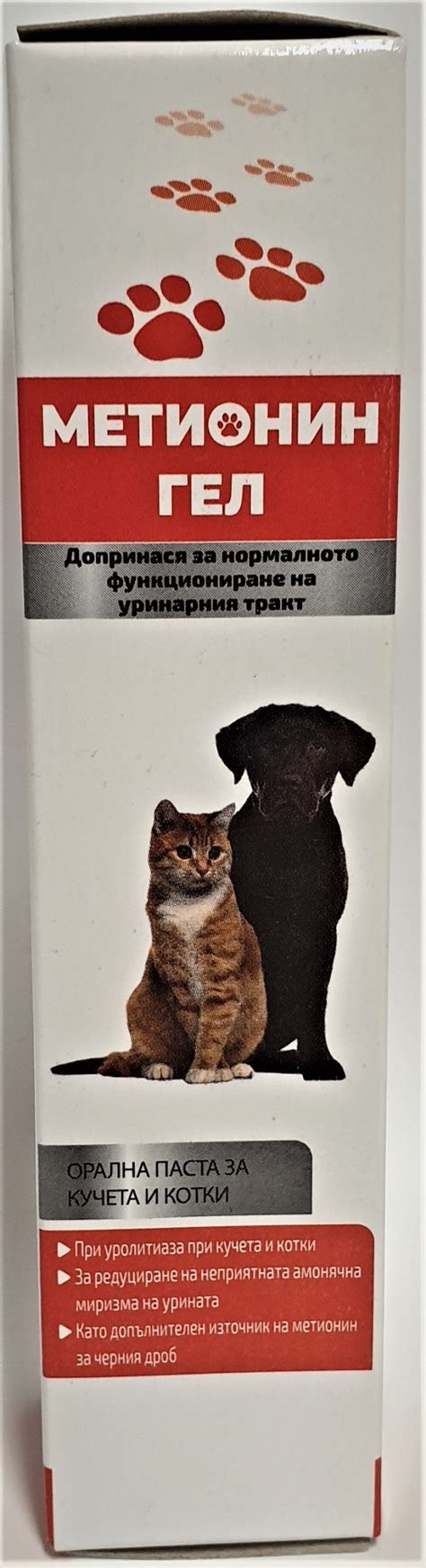 METHIONINE GEL / МЕТИОНИН ГЕЛ орална паста за кучета и котки 50 гр ...