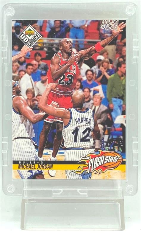 Vintage 1998 UD Choice Michael Jordan Card 185 Flash Stats 40 Point