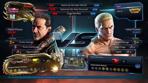 MA Rehman Negan Vs Majnu Geese Howard Online Rank Battle Tekken