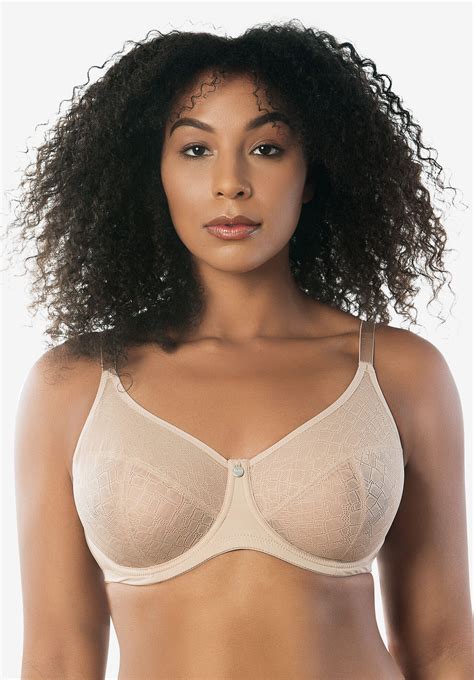 Enora Minimizer Bra With Jacquard Lace European Nude Catherines