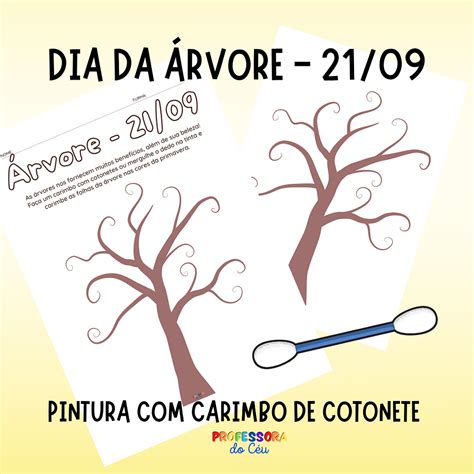 Dia Da Rvore Pintura Cotonete