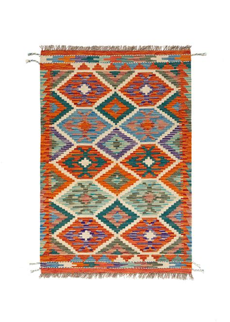 Alfombra Pie De Cama Lana Kilim Herat Multicolor Rectangular X Cm