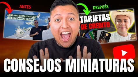 Como Hacer MINIATURAS Para YOUTUBE Consejos Para APLICAR HOY Crear