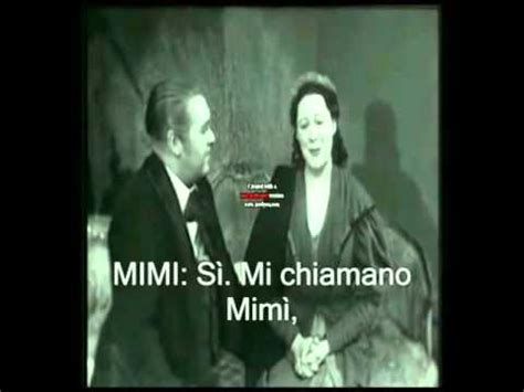 La Boheme Mi chiamano Mimì YouTube